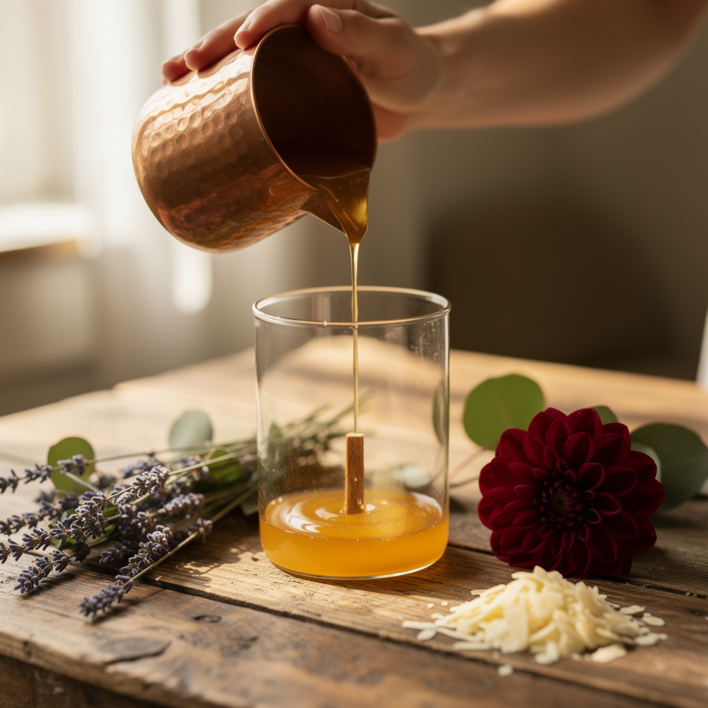 Handmade Candle Pouring