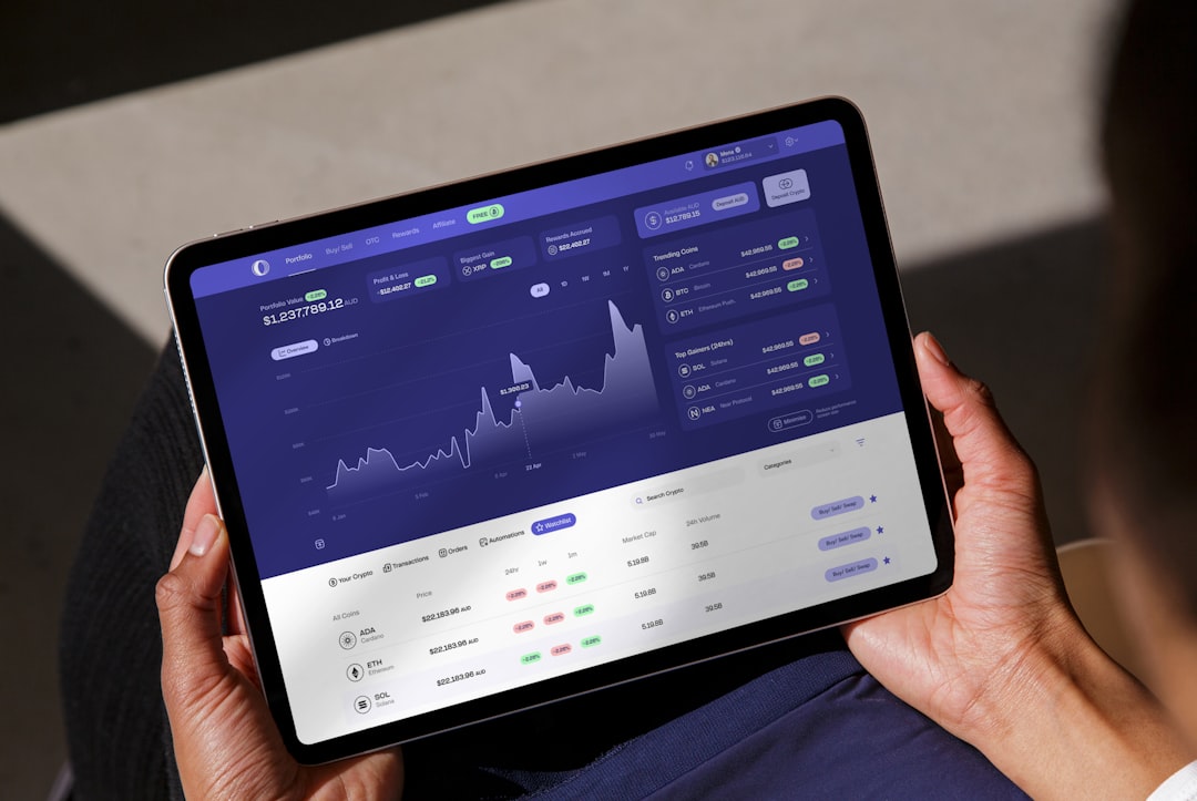digital finance dashboard interface