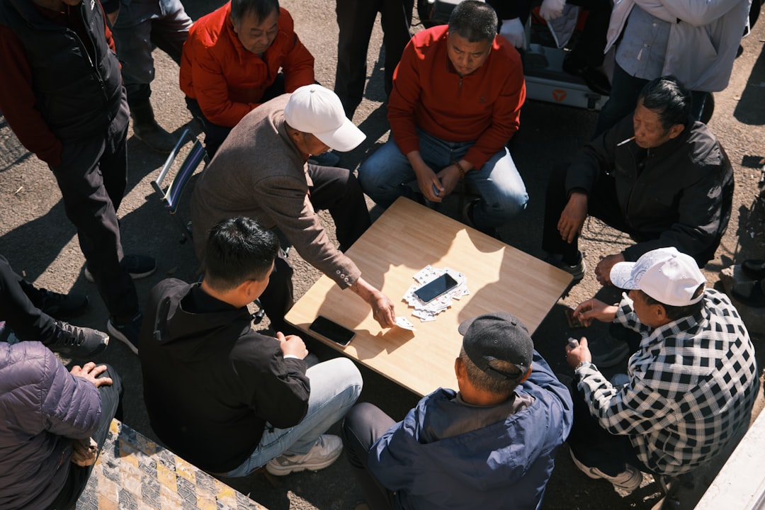 group discussion around table