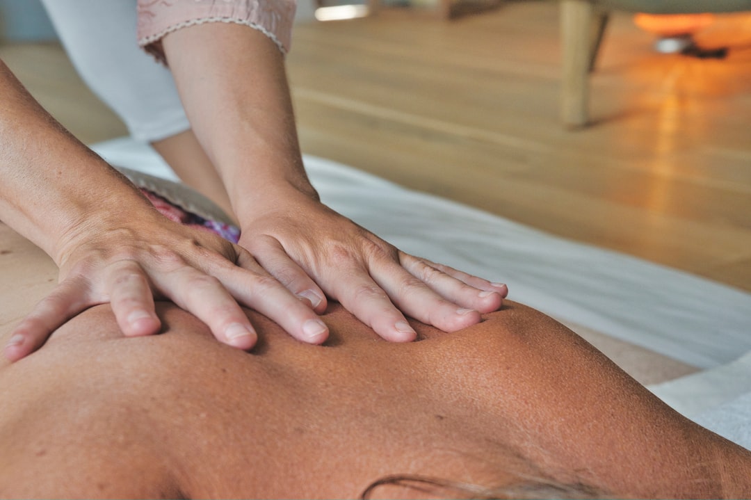 person receiving aromatherapy massage