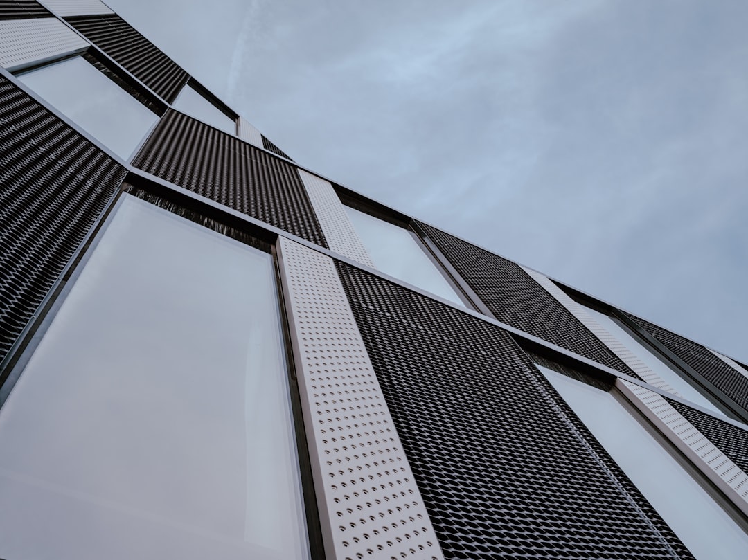 solar panels on modern building
