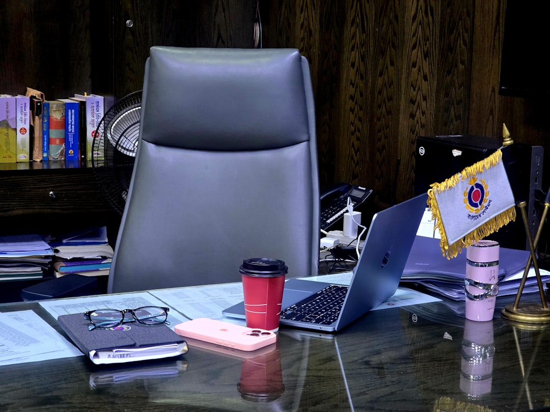 stressed businessman at desk