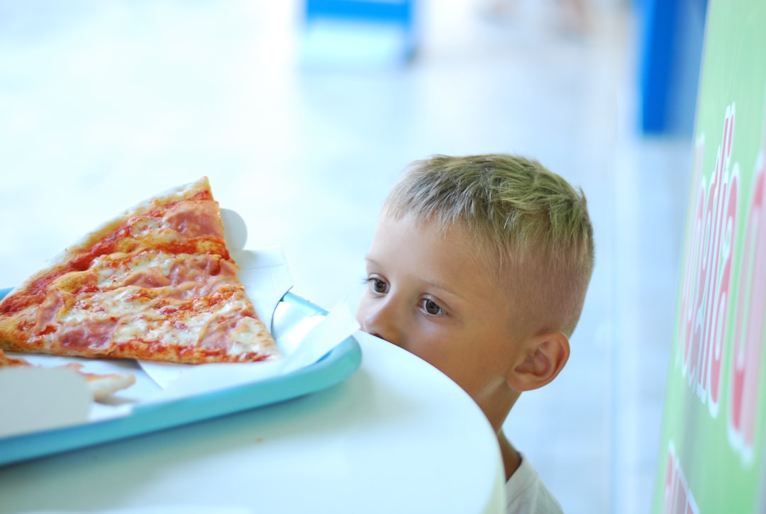 child eating healthy food