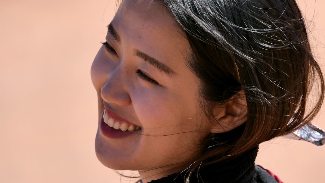 close-up of smiling face after practice