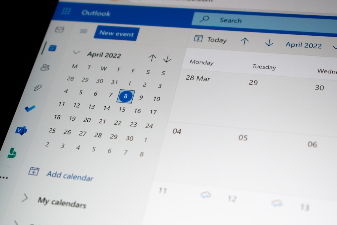 person managing calendar online