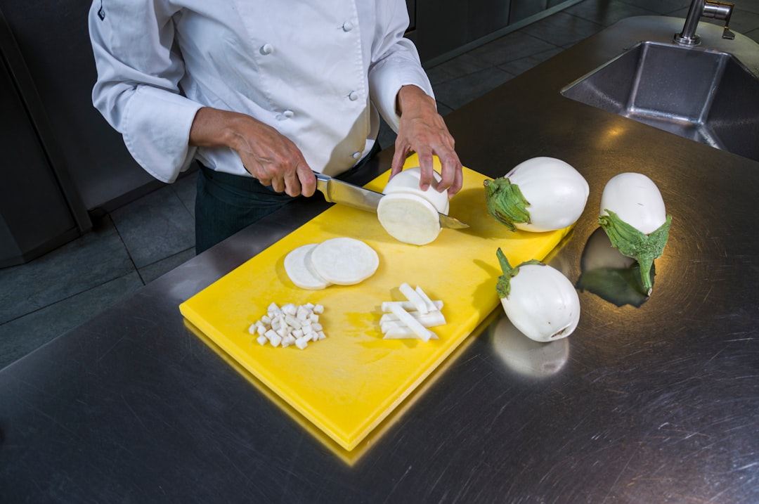 chef preparing food professionally