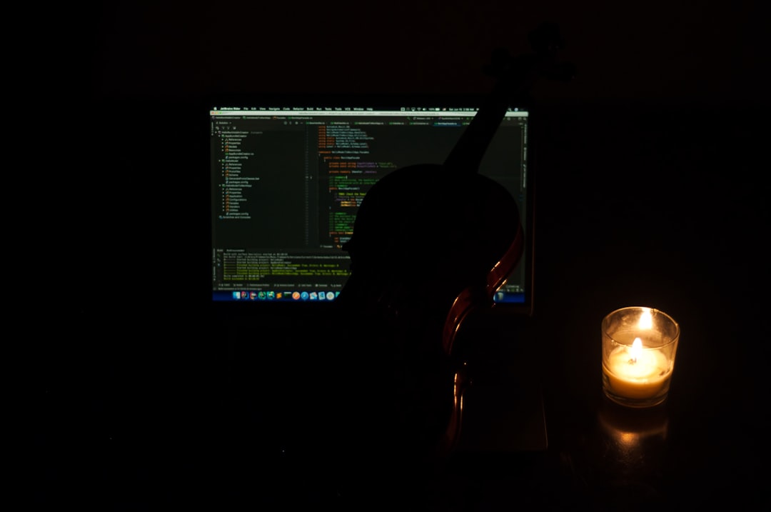 developer working late coding