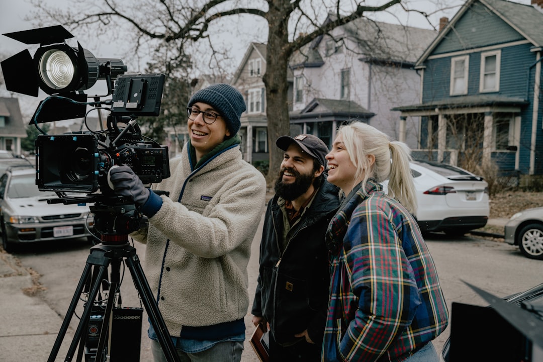 diverse tv production crew collaborating