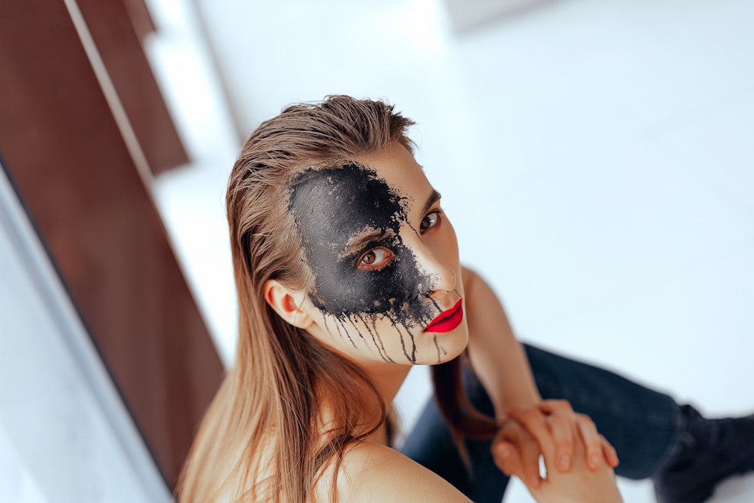 prosthetic makeup artist at work