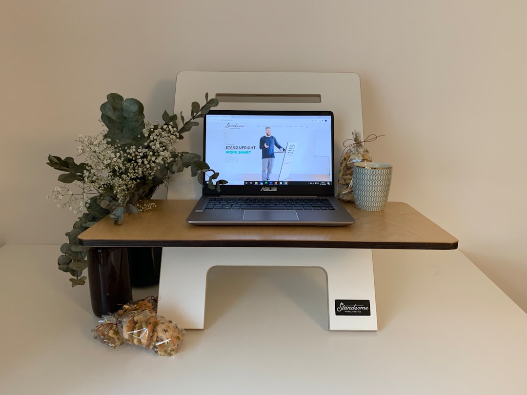 remote worker at home office desk