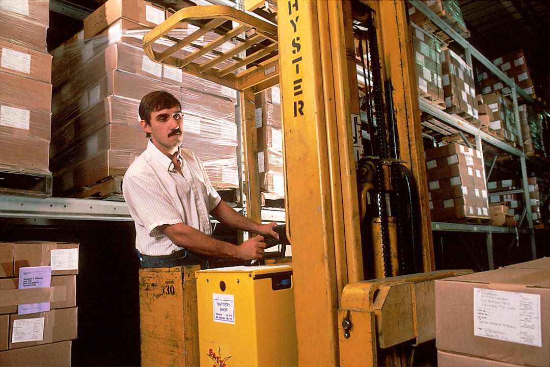 warehouse supervisor checking safety checklist